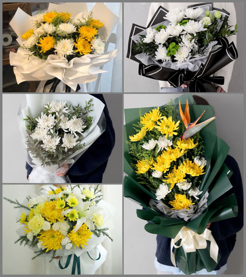 河南南阳邓州市文渠乡孔楼村白事花束代送
